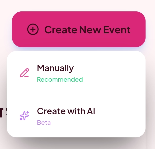 Event Setup Options